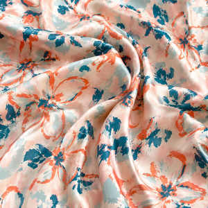 Tela de Satén de Algodón con Estampado Floral, Tejido de Peso Medio 180g/m, Textil para Ropa de Cama, Decoración Suave para el Hogar - Product Image 2