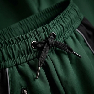 Men's <b>Green</b> <b>Black</b> Windbreaker Tracksuit Set Lightweight Jacket Jogger Pants Streetwear Sportswear Two Piece Outfits - Product Image 6