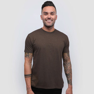 Camiseta de Jersey Personalizada para Hombre, Cuello Redondo, Manga Corta, Lisa, Unisex, Heather CVC - Product Image 5