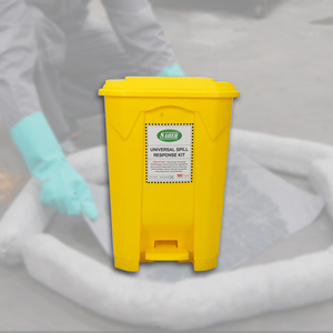 60L Universal Spill <b>Kit</b> with Pedal Bin – Industrial Hazardous Chemical Spill Response <b>Kit</b>, Absorbent Spill Control <b>Kit</b> Supplier - Product Image 3