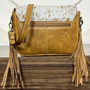 Bolso Bandolera de Cuero Genuino con Flecos, Hecho a Mano, Estilo Occidental, Multifuncional, para Mujer - Product Image 5