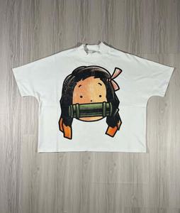 T-shirt Boxy personnalisé pour hommes Y2K Streetwear Fashion Heavyweight 100% Cotton Short Sleeve Oversized Cropped Top Quick-Dry Fitness - Product Image 3