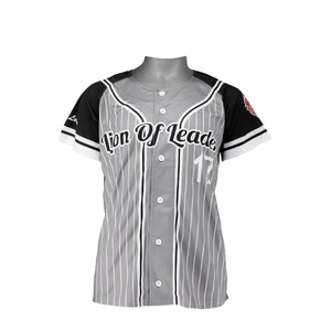 Survêtement de football personnalisé votre propre conception impression chemises de baseball meilleure vente équipe porter bouton complet pas cher maillot de baseball chemise de football - Product Image 4