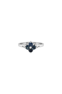 Anillo de Zafiros Múltiples en Plata de Ley 92.5 KLSR-11799 - Product Image 5