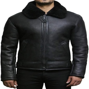 New Arrival <b>Men's</b> High Quality Fashion <b>Fur</b> Leather <b>Jacket</b> for <b>Men</b> 2024 Winter Wear Genuine Leather <b>Jacket</b> - Product Image 1