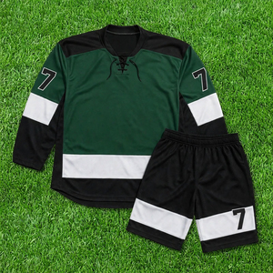 Best Wholesale Custom Ice Hockey Uniform <b>Set</b> For Adult Teams With Breathable Fabric Matching Pants And Sublimated Team Designs - Product Image 1