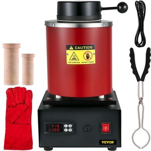 Fornace per Fusione dell'Oro 1350W Digitale Elettrica con Capacità 1kg/3kg in Ceramica, Temperatura Massima 2102 Fahrenheit per Fusione di Metalli - Product Image 4