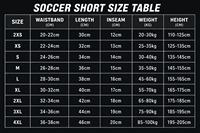 Shorts de football unisexes pour adultes, respirants, à séchage rapide, taille élastique, 100% polyester, logo personnalisé, haute qualité