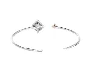 Round Shape Lab Grown Diamond Pave <b>Bangle</b> 18K White Gold Diamond Bracelet and <b>Bangle</b> <b>for</b> Women at Wholesale Price - Product Image 6