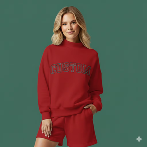 ชุดเซ็ตสตรีทแวร์คอเต่าสำหรับฤดูร้อน ดีไซน์ทันสมัย เนื้อผ้าคอตตอนพรีเมียม นุ่มลื่น อุ่นสบาย ยืดหยุ่นได้ดี ทรงสวยสง่า - Product Image 1