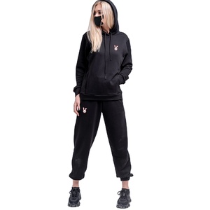 Chándal Deportivo de Manga Larga para Mujer, 100% Algodón, Color Rojo Sólido, Ropa Deportiva de Invierno con Parches, REDDITO Pakistán Lavado - Product Image 1