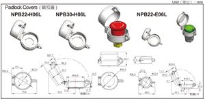 NPB22-R03R-A interrupteur d'urgence Twist pour libérer 3NC - Product Image 5