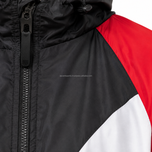 Custom OEM Wholesale Men's Windbreaker Tracksuit Set Nylon Lightweight Zipper Jacket Jogger Pants Sportswear Training <b>Outfit</b> Set - Product Image 5