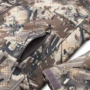 Chaqueta de Caza de Camuflaje para Hombre, Chaqueta de Invierno de Poliéster Impermeable con Capucha y Mangas Largas - Product Image 5