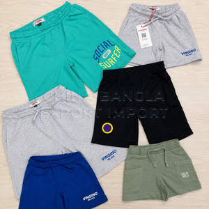 Shorts en molleton de coton éponge pour enfants en gros, shorts de survêtement personnalisés pour enfants, surplus d'exportation en stock du Bangladesh - Product Image 3