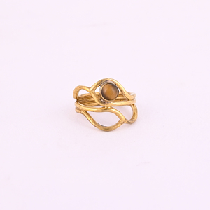 แหวนทองเหลืองลายวน LUXVORY RGDP072 ชุบทอง ดีไซน์ทันสมัยสำหรับผู้หญิง - Product Image 1