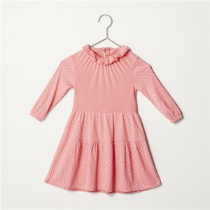 ODM OEM Polka Dot Impreso Rosa Niños Vestido para niñas de 8 años - Product Image 2