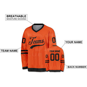 Camiseta de Fútbol Americano con Cuello en V para Hombre, 100% Poliéster, Ligera, Transpirable, con Estampado por Transferencia de Calor, para Partidos y Entrenamientos - Product Image 2