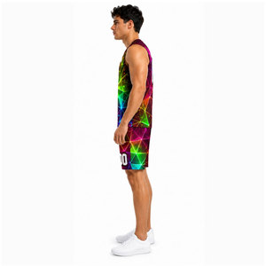 Uniforme de Fútbol Sublimado 7V7 para Hombre y Jóvenes, Uniforme de Compresión Personalizado 7on7, Camisetas de Juego Elásticas, Pantalones Cortos 7 on 7 OEM - Product Image 4