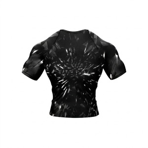 Camiseta Deportiva de Poliéster de Secado Rápido con Estampado por Sublimación para Hombre, Talla Adulto, Manga Corta, para Lucha, Kickboxing, Ji Rash Guard - Product Image 6