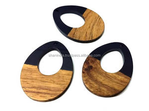 Nueva moda declaración religiosa resina madera colgante collar patrón personalizable acrílico encantos inspirados en la India - Product Image 3