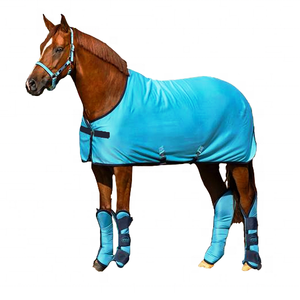 Meilleures couvertures équestres internationales en polaire, denim et coton, chaudes, respirantes, pour écurie, personnalisables en couleur/taille/logo/design - Product Image 4