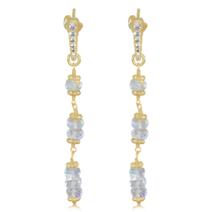 <b>Earring</b> Natural Gemstone Stud And Drop <b>Earring</b> Crystal wholesale precious stone drop stud <b>earrings</b> - Product Image 4