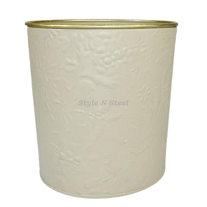 Jardinière Moderne Classique Multi-usages en Fer Peint à la Poudre, Design Floral, Durable, pour Extérieur et Intérieur, avec Drainage - Product Image 6