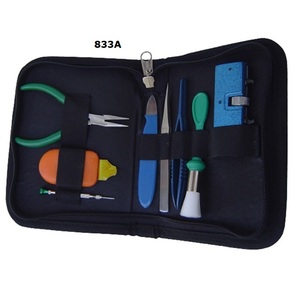 Kit de changement de piles pour montres de haute qualité (8 pièces) dans un étui en cuir, outils de fabrication de bijoux, utilisés pour la fabrication de bijoux, vente en gros - Product Image 2