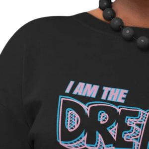 Jack and Jill Women Dream Graphic Sweatshirt Black Crewneck Long Sleeve Soft Fleece Casual Pullover for Family Events Meetings - Product Image 4