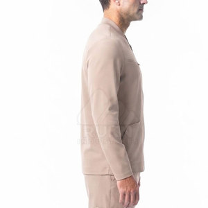 Blouse de travail médicale pour clinique, vêtement d'infirmière, uniforme à fermeture éclair, personnel hospitalier, tricoté, haute qualité, simple et moderne - Product Image 4