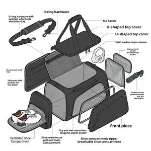Sacs de sport et de voyage très demandés pour l'entraînement, le fitness et les activités de plein air - Product Image 4