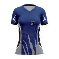 Kaos Softball V-Neck Desain Kustom Moq Rendah Ramah Lingkungan Grosir Kaos Softball V-Neck