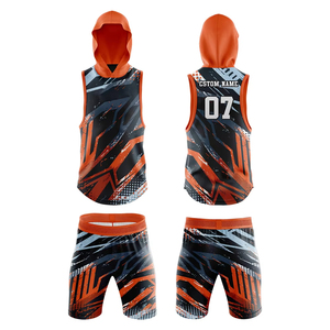 Uniformes Personalizados de Compresión sin Mangas con Capucha para Partidos de Liga 7v7, Uniformes Sublimados para Flag Football 7v7, Tallas Grandes, Servicio OEM - Product Image 1