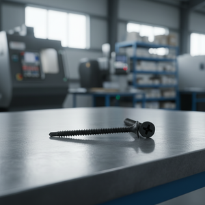 Vis à cloison sèche en acier au carbone classe 8.8, revêtement phosphate noir/gris, métrique/pouce, tête bombée/à cornes, filetage standard, entraînement Phillips - Product Image 1