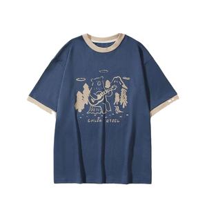 เสื้อยืดสไตล์ Wester เสื้อยืดปาร์ตี้อินเทรนด์สำหรับเด็กผู้ชายเสื้อยืดแขนสามส่วน2025สไตล์ใหม่ล่าสุดทนทานเป็นมิตรต่อสิ่งแวดล้อมเสื้อยืดจากอินเดีย - Product Image 1