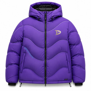 Custom Men Puffer Jacket Winter <b>Waterproof</b> <b>Warm</b> Quilted Coat OEM Private Label Wholesale Manufacturer - Product Image 1