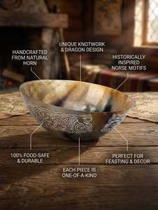 Handmade Natural Horn Round Bowl <b>Decorative</b> <b>Plate</b> with Modern Design Polished Technique Eco-Friendly & Durable for Party Use - Product Image 4