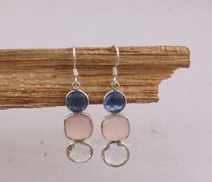 Handmade Multi-Gemstone <b>Earrings</b> 925 <b>Sterling</b> <b>Silver</b> Jewelry Manufacturer Wholesale Assorted Natural Stone Drop <b>Dangle</b> <b>Earrings</b> - Product Image 2