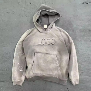 เสื้อฮู้ดผ้าคอตตอนขนแกะเสื้อฮู้ดแบบสวมศีรษะผลิตได้ตามต้องการ - Product Image 1