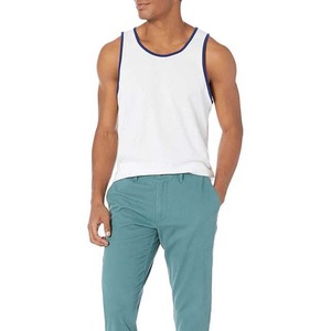 Men's <b>White</b> Cotton <b>Tank</b> <b>Top</b> O-Neck Solid Color Casual Wear Knitted Sleeveless Vest Fitness Wear Workout Shirts <b>Tank</b> <b>Tops</b> - Product Image 4