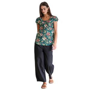 Camisa estampada para mujer, top informal de moda para vacaciones y fiestas - Product Image 2