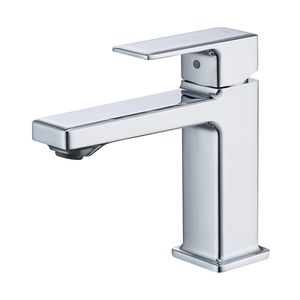 Robinet de lavabo pour salle de bain et buanderie, chromé, à un seul trou, avec deux flexibles de 9/16 po, expédition impossible le week-end - Product Image 1