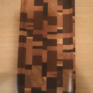 Bandeja de Madera de Acacia con Vetas de Madera, Rectangular, para Servir Café, Té, Desayuno, Decorativa, Rústica - Product Image 2