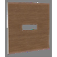 Meuble TV mural en MDF CARB P2 E0 avec finition HPL LPL, assemblé et livré, 57" L x 2" P x 48" H