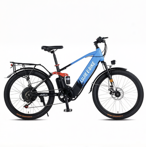 Vélo de montagne électrique avec pneu de 26 pouces et 2,215 pouces, moteur sans balais, freins à double disque, double suspension, batterie au lithium 36V 12Ah - Product Image 3
