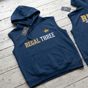 เสื้อกล้ามมีฮู้ดพิมพ์ลายสำหรับออกกำลังกายผู้ชาย รุ่น Regal Three Sleeveless Hooded Mens Gym Workout Fitness Singlet Tops Men Muscle Fit - Product Image 1