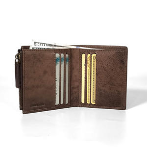 Classic Genuine Leather <b>Wallet</b> with Polyester Lining Lightweight Soft Durable Material for Comfortable - Product Image 3