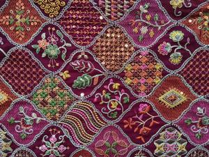 Premium <b>Embroidery</b> Stone Work Fabric 44 Inch 55 Inch Panna Wholesale Luxury Garment <b>Material</b> For Wedding Suits Evening Dresses - Product Image 1
