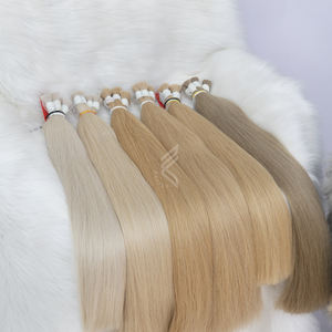 Un donneur cuticule vierge brute alignée droite blond clair foncé vietnamien extension de cheveux européen doux en vrac teint Fumi Style - Product Image 2